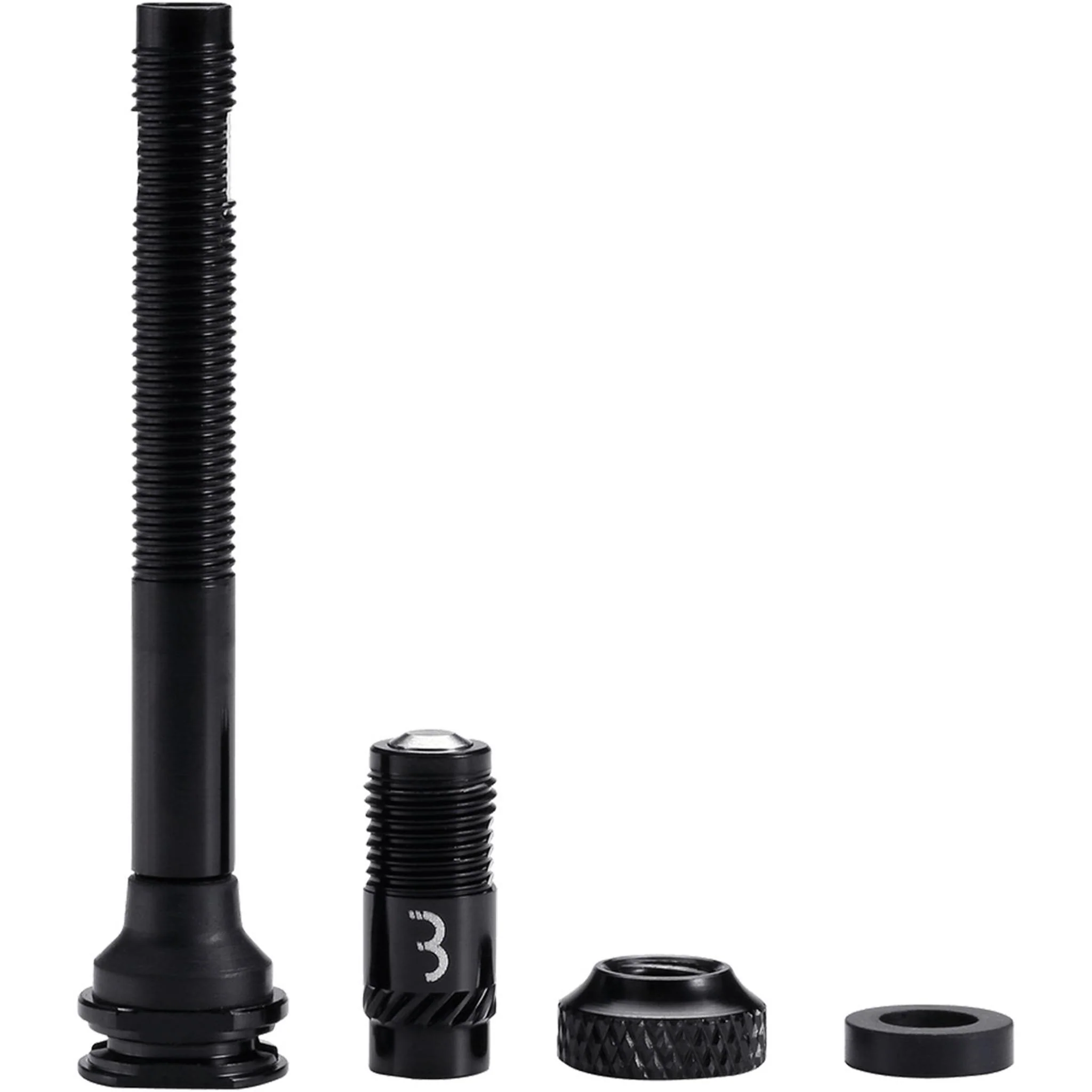 BBB Aluminum CoreCap Tubeless Valves with Caps 2pcs 60mm Black - Image 3