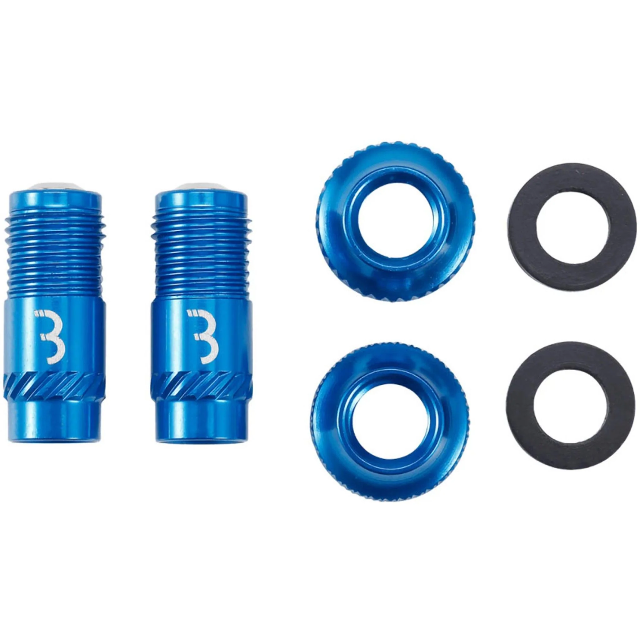 BBB Cycling CoreCap Tubeless Valve Cap 2-Piece Blue - Image 2