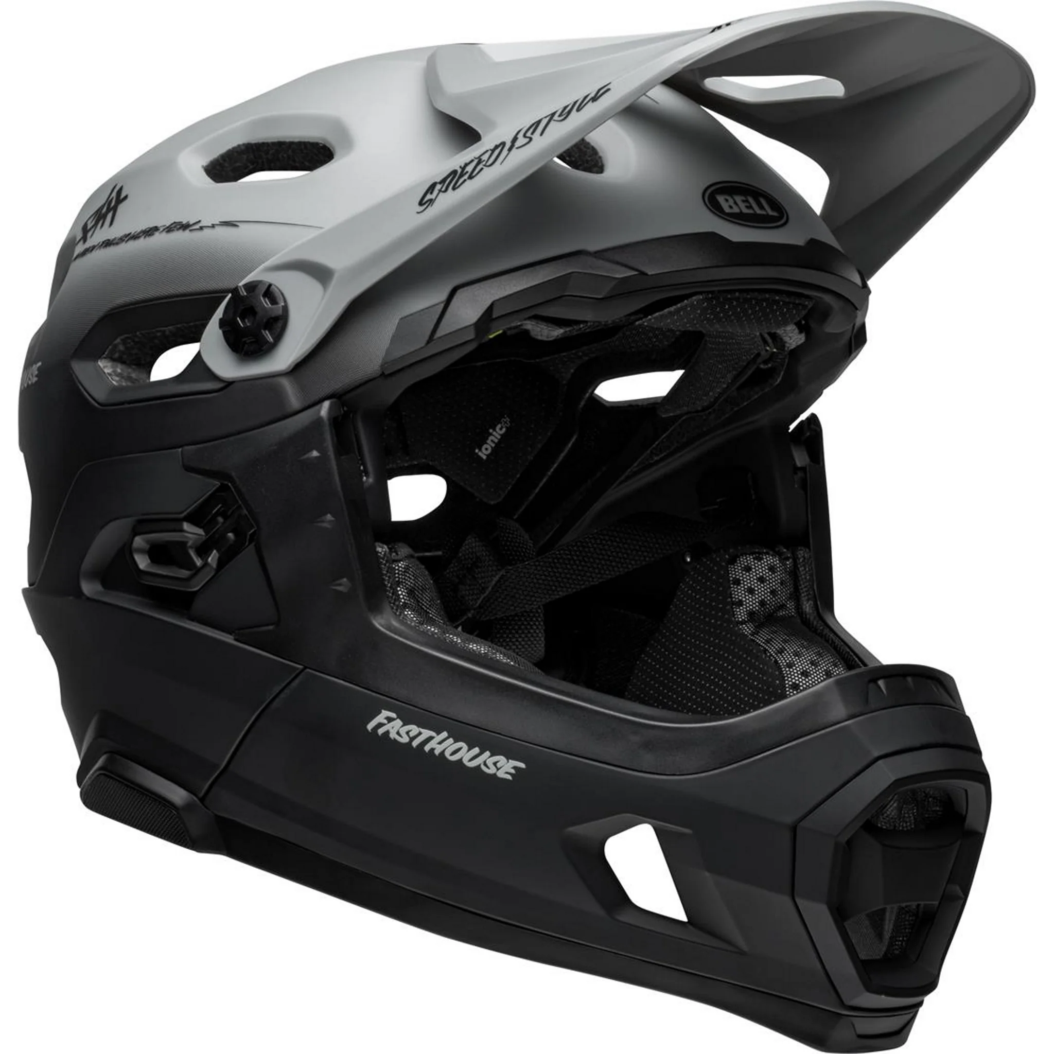 Bell Super DH Spherical Adult MTB Helmet Fasthouse Matte/Gray/Black - Image 3