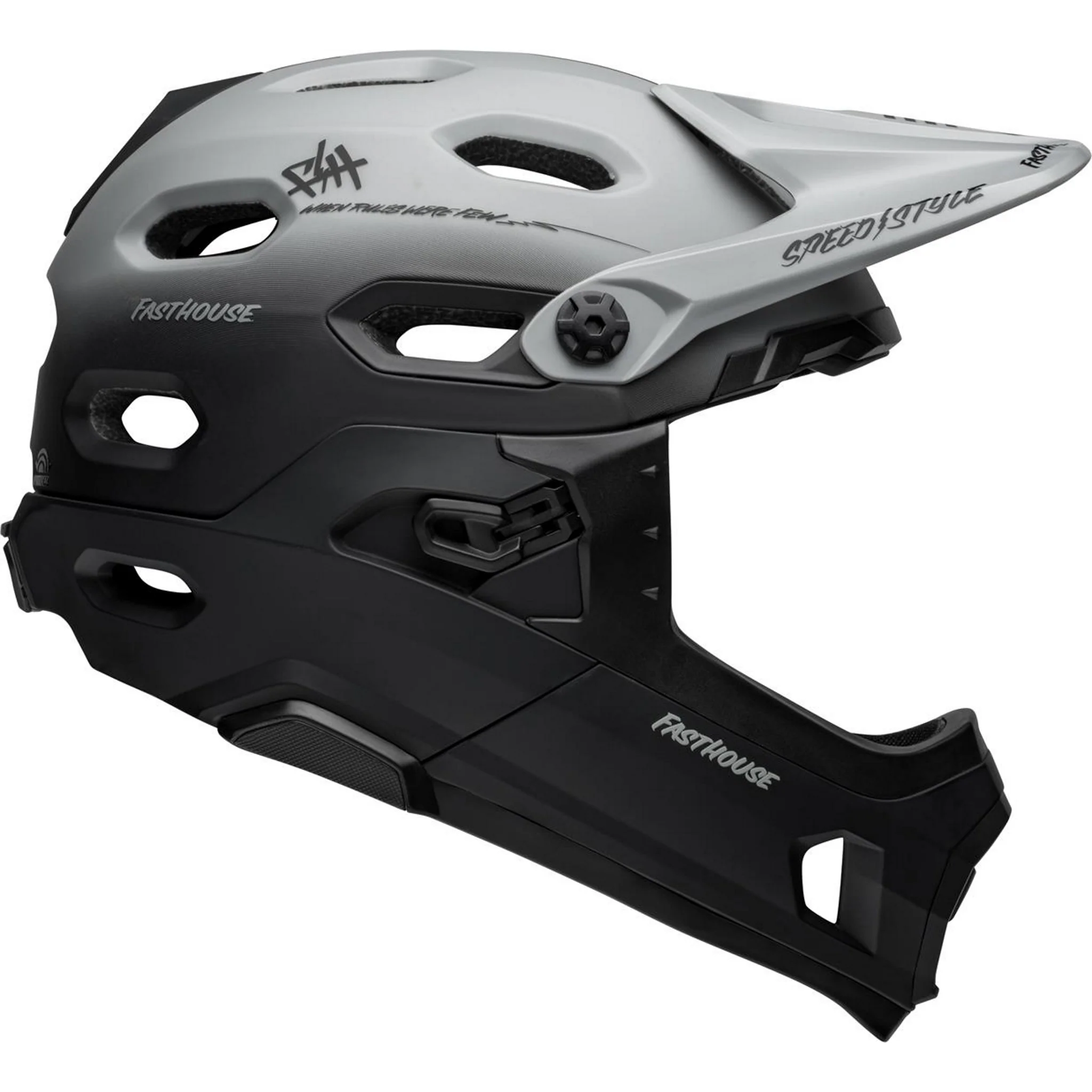 Bell Super DH Spherical Adult MTB Helmet Fasthouse Matte/Gray/Black - Image 4
