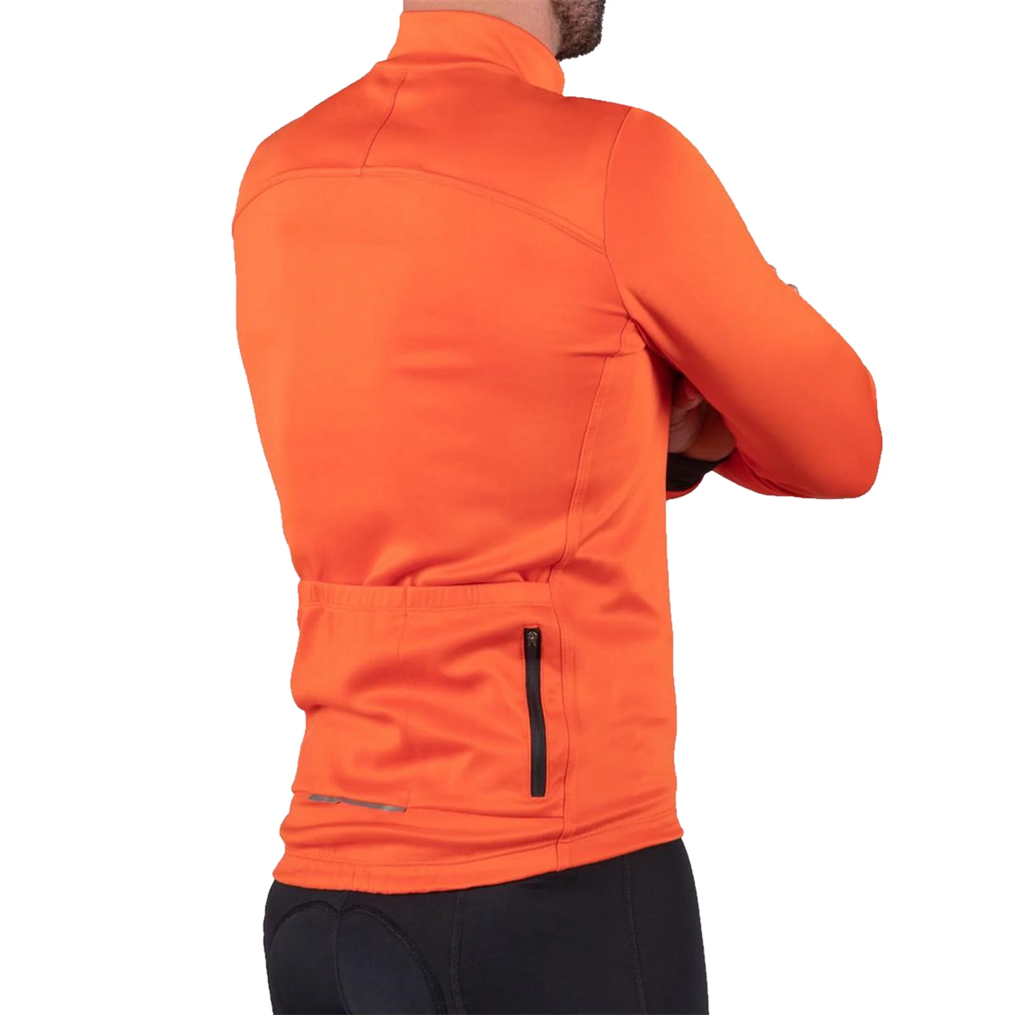 Bellwether Men's Prestige Thermal Long Sleeve Jersey Orange - Image 3