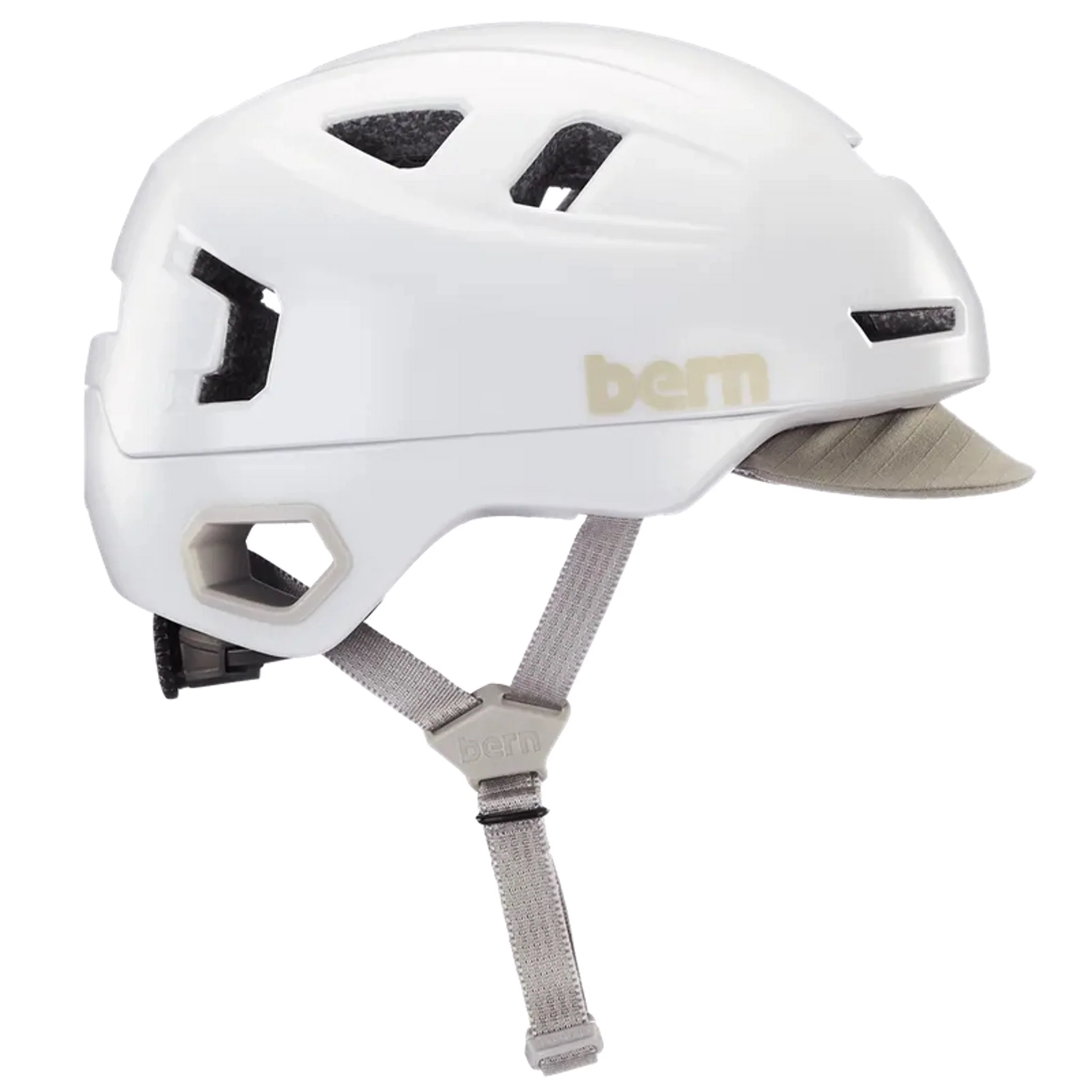 Bern Helmet Hudson MIPS Satin White - Image 2