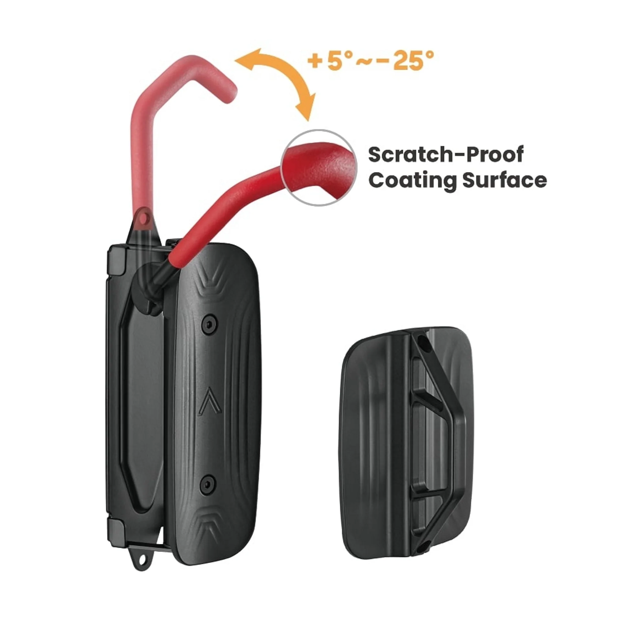 Bikerakz EZI-Hold Wall Mounted Bike Rack Red - Image 2