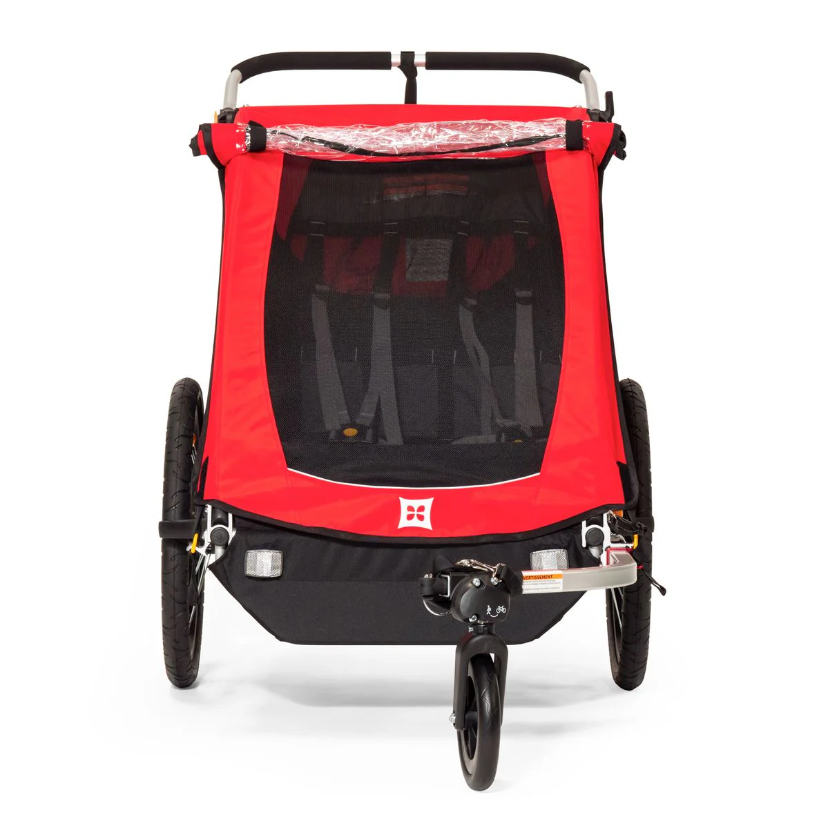 Burley Kids 2 Seat Trailer Honey Bee Red - Image 3