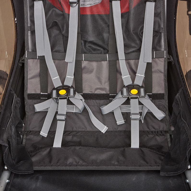 Burley Kids 2 Seat Trailer Honey Bee Red - Image 5