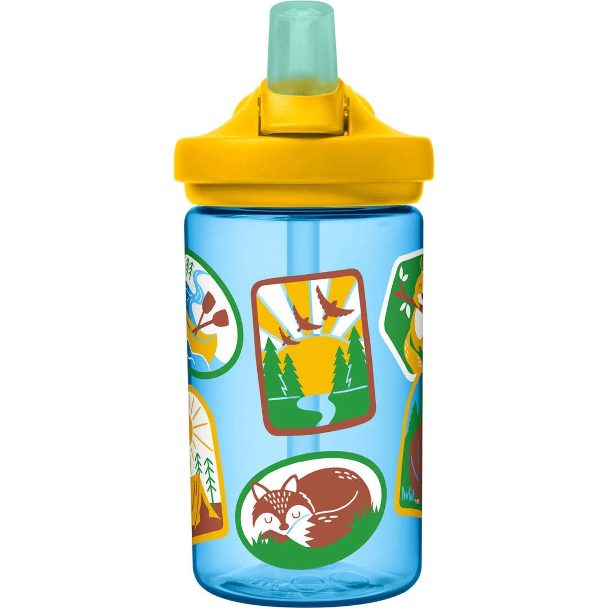 CamelBak Eddy+ Kids Water Bottle 400ml Explorer Patches - Image 2