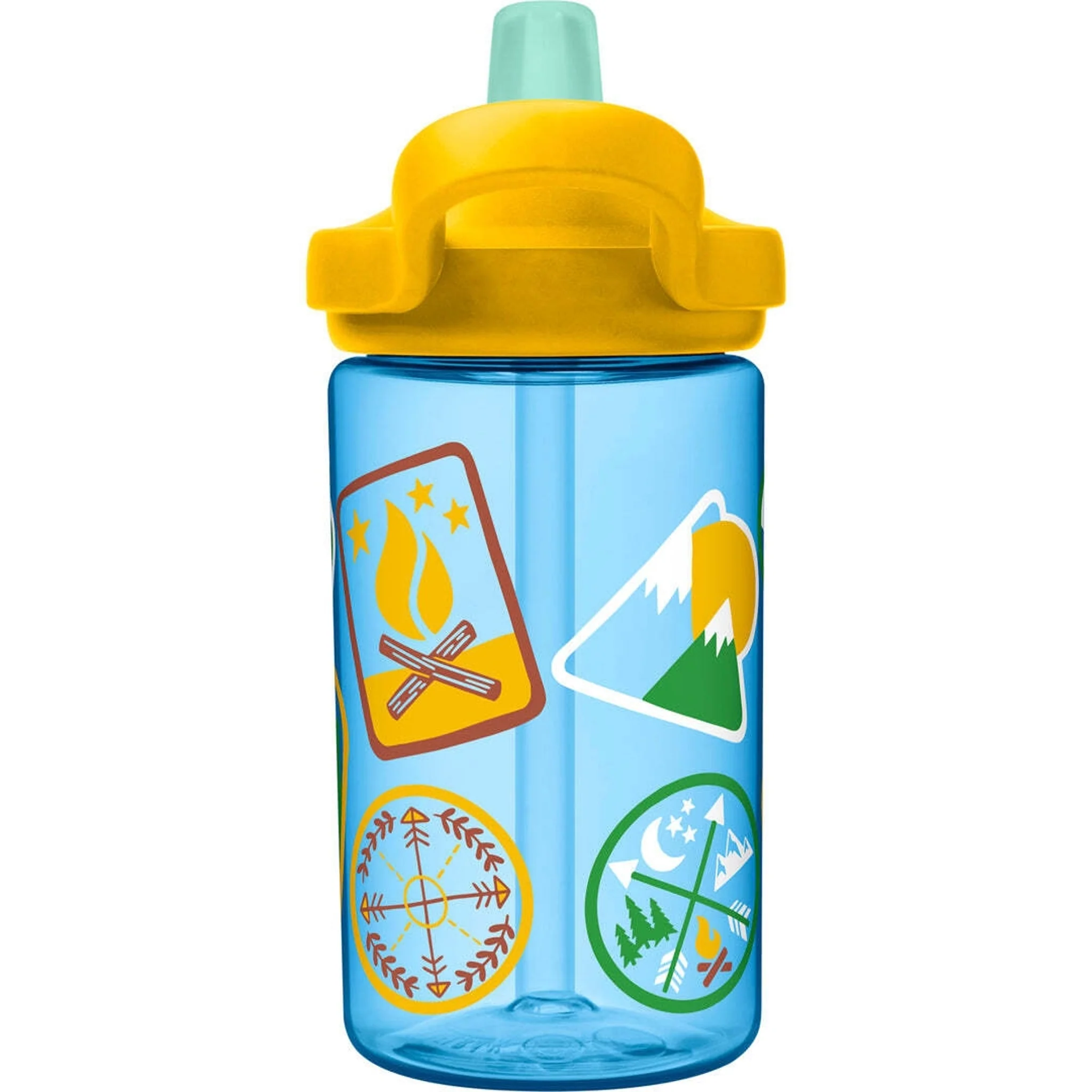 CamelBak Eddy+ Kids Water Bottle 400ml Explorer Patches - Image 3