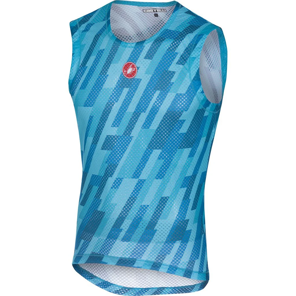 Castelli Baselayer Pro Mesh Sleeveless Dark/Steel Blue/White - Image 8
