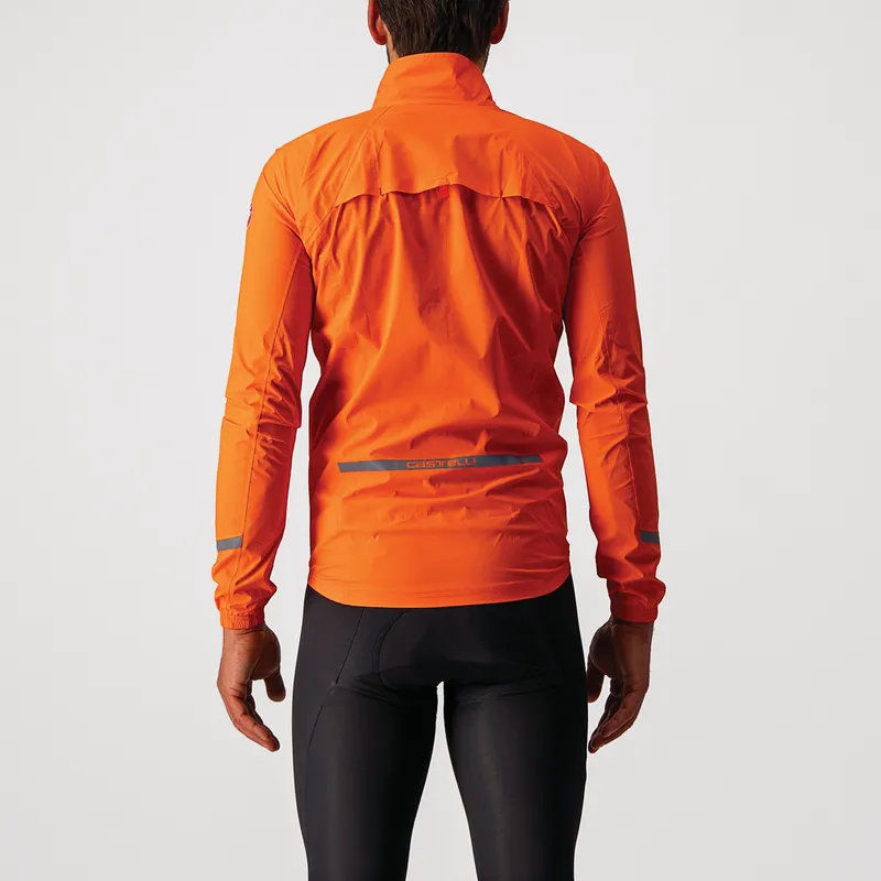 Castelli Emergency 2 Rain Jacket Brilliant Orange - Image 2