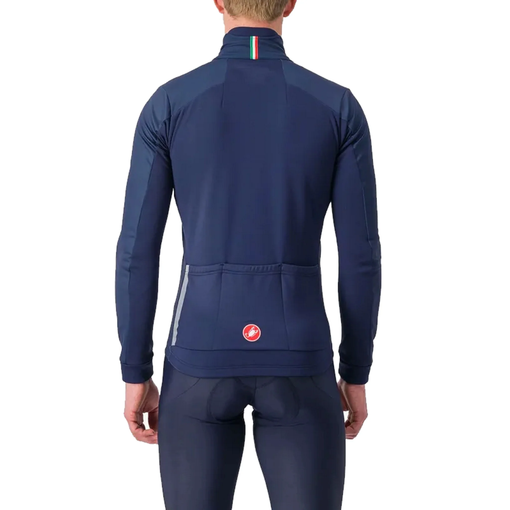 Castelli Entrata Jacket Belgian Blue/Silver - Image 2