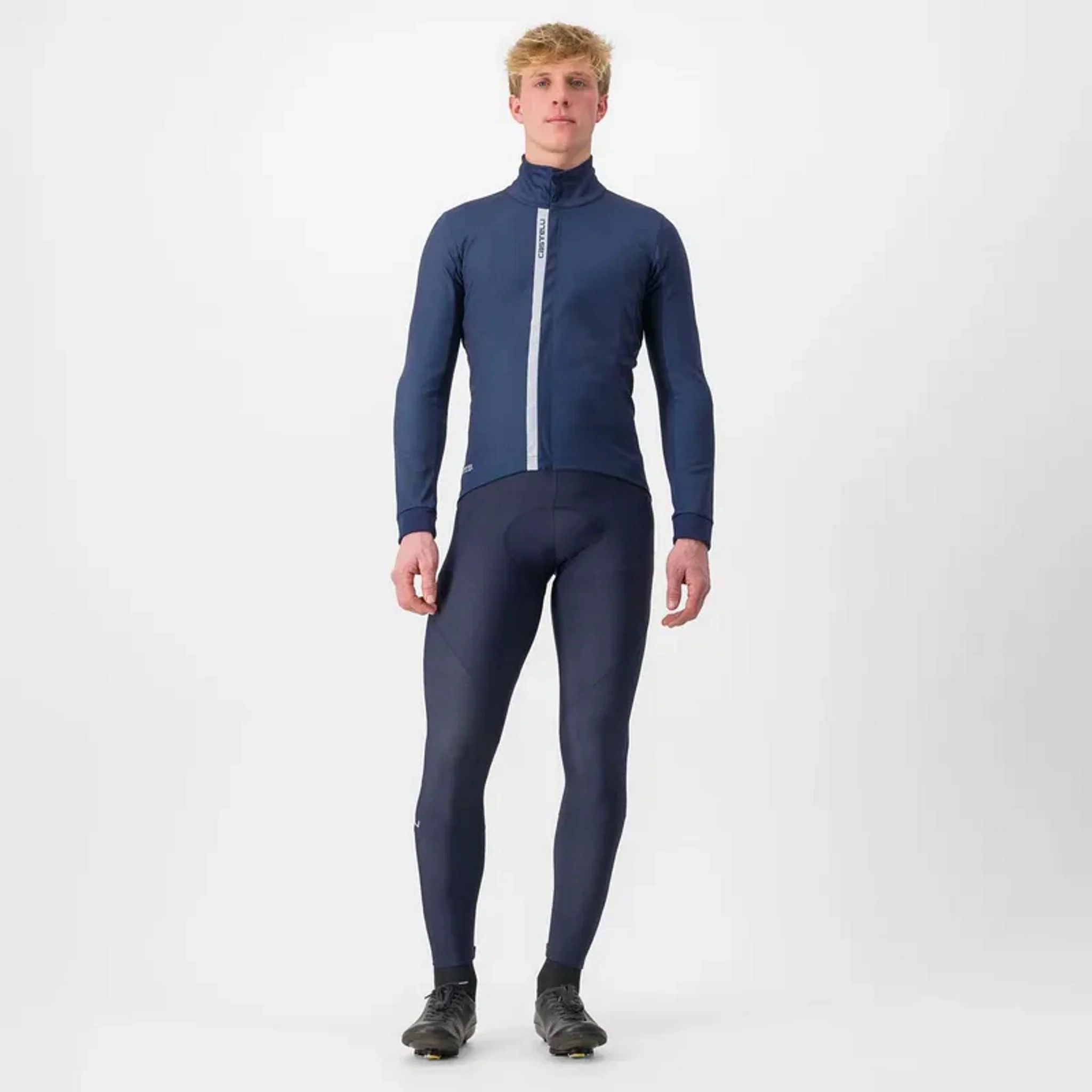 Castelli Entrata Jacket Belgian Blue/Silver - Image 3
