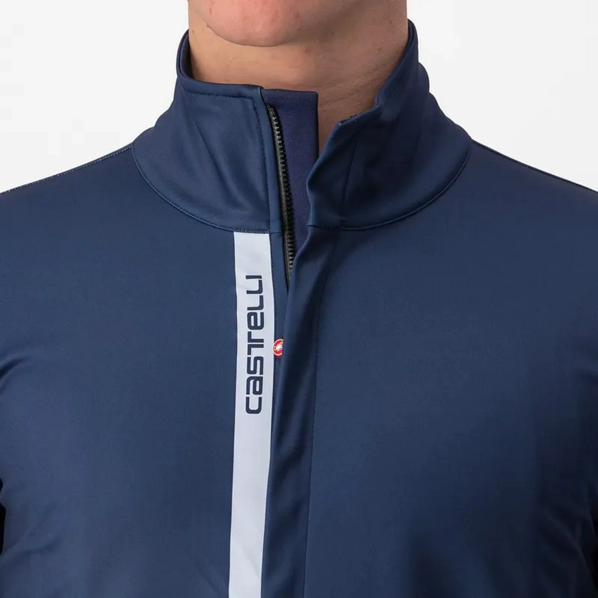 Castelli Entrata Jacket Belgian Blue/Silver - Image 4