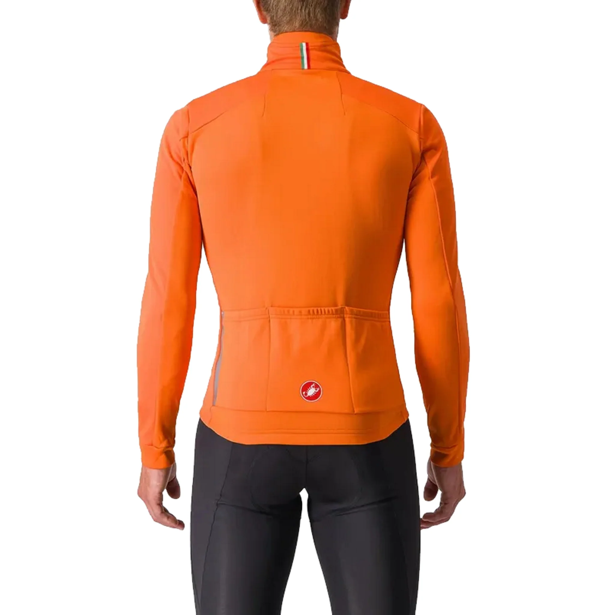 Castelli Entrata Men's Mid-Weight Jacket Orange/Red - Image 2