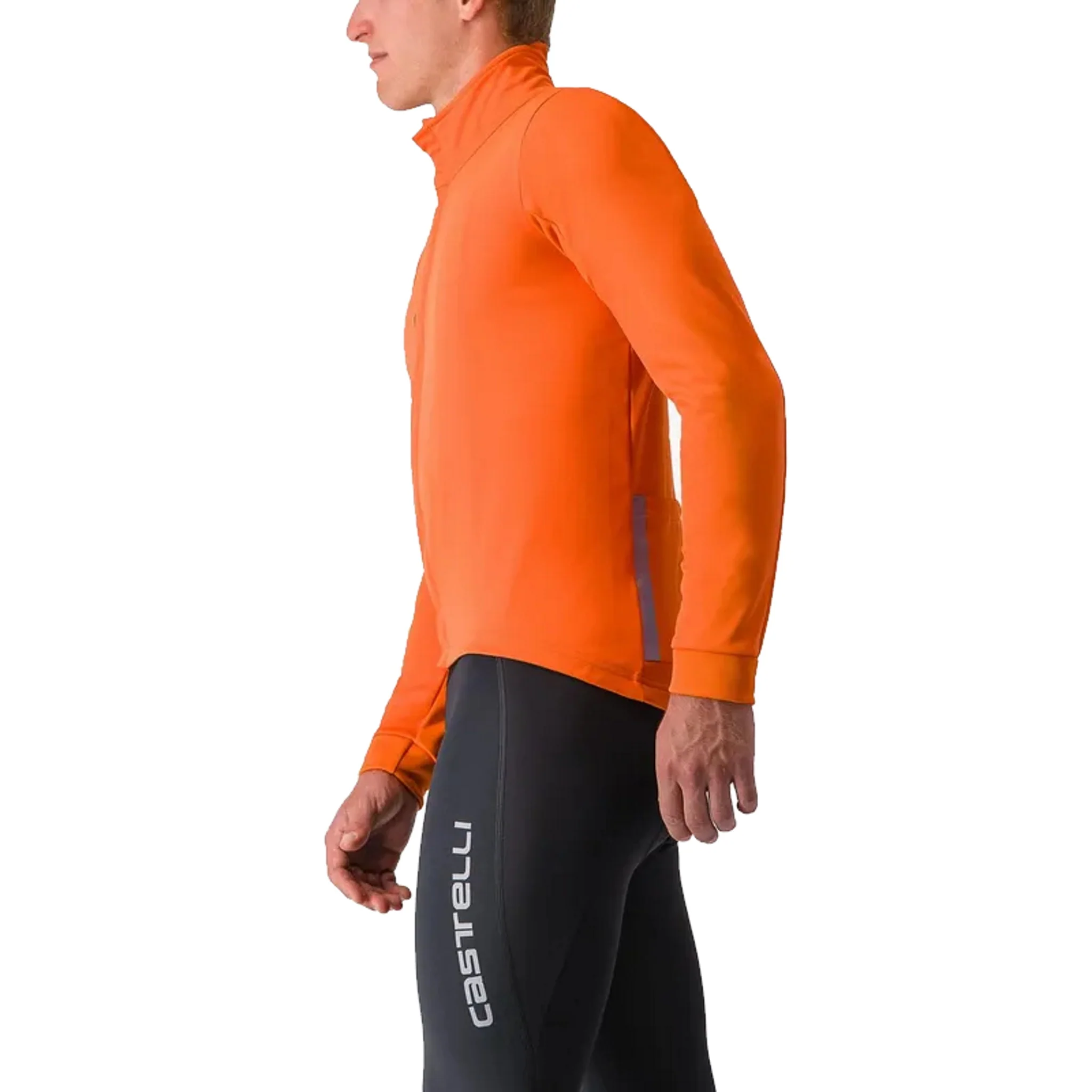 Castelli Entrata Men's Mid-Weight Jacket Orange/Red - Image 3