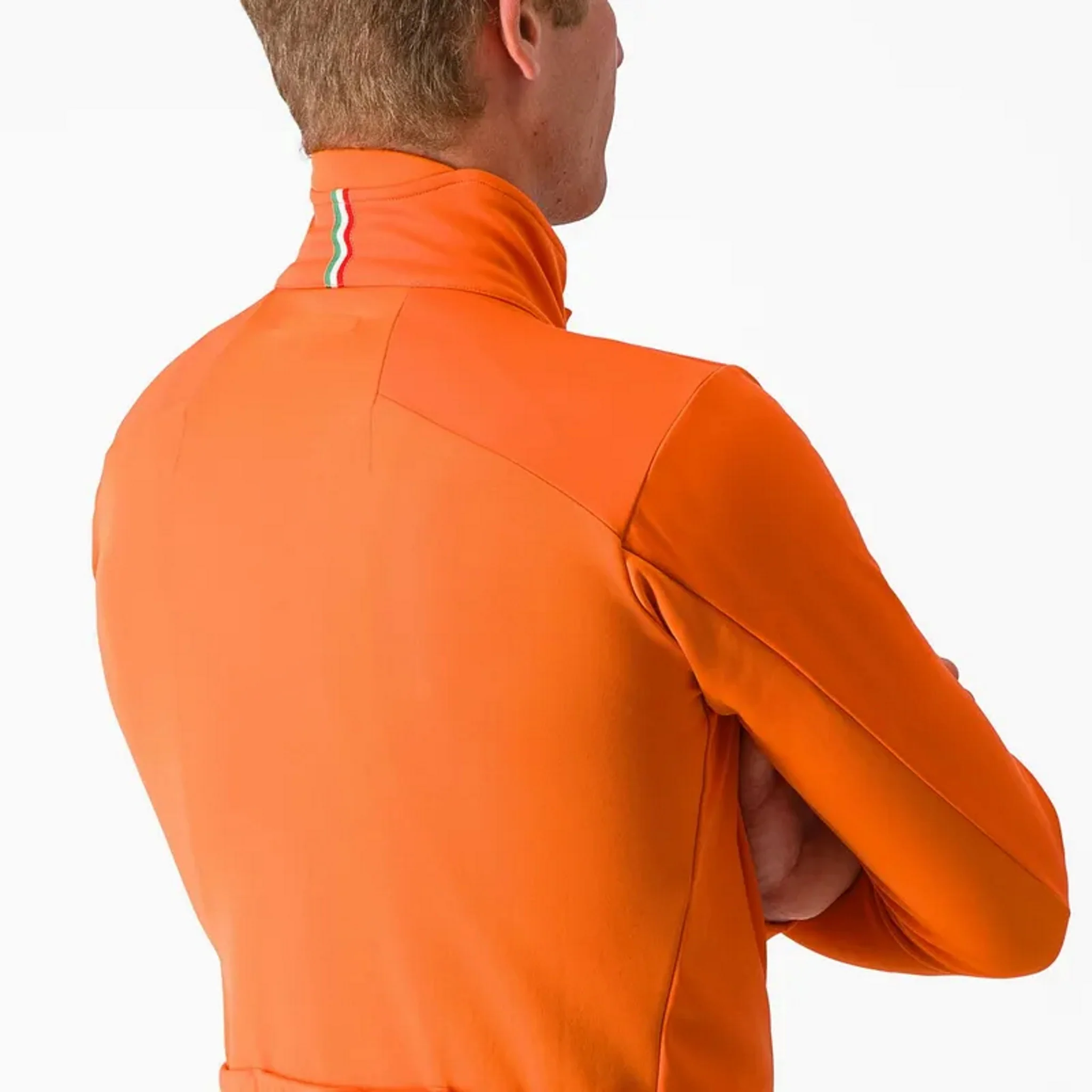 Castelli Entrata Men's Mid-Weight Jacket Orange/Red - Image 6