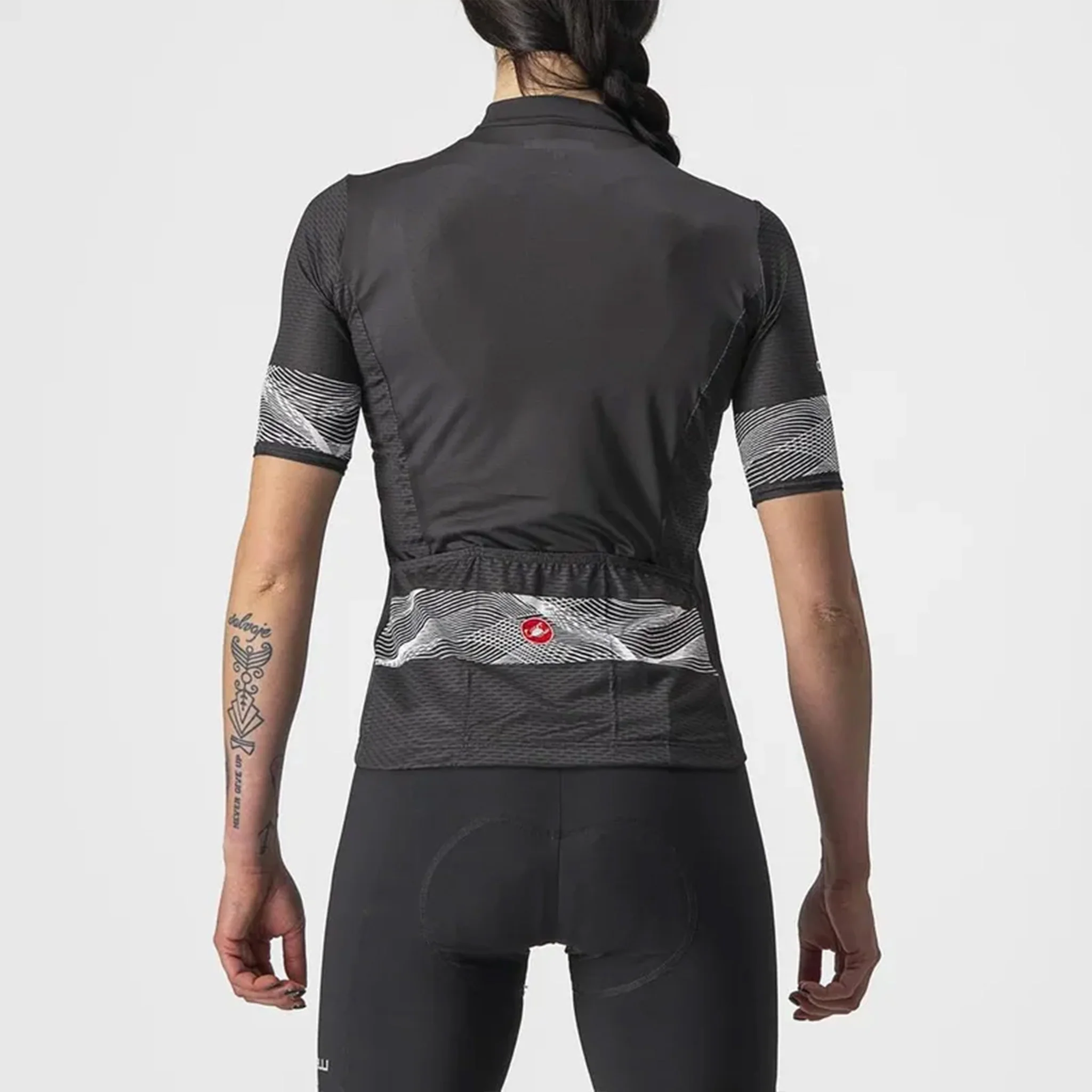 Castelli Fenice Wmns Jersey Light Black/White - Image 2