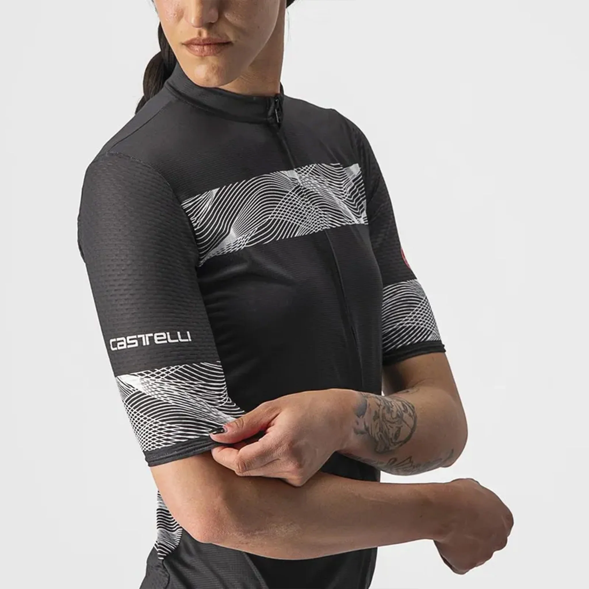 Castelli Fenice Wmns Jersey Light Black/White - Image 3