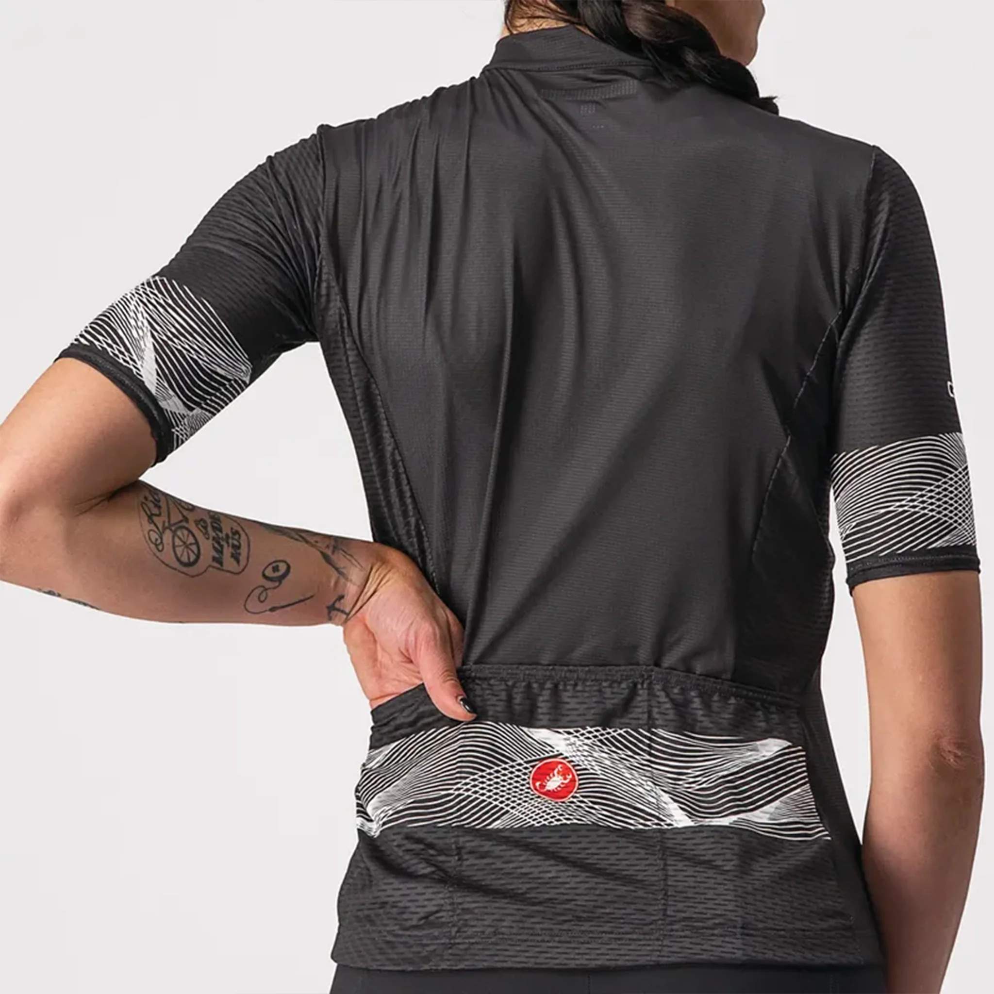 Castelli Fenice Wmns Jersey Light Black/White - Image 4