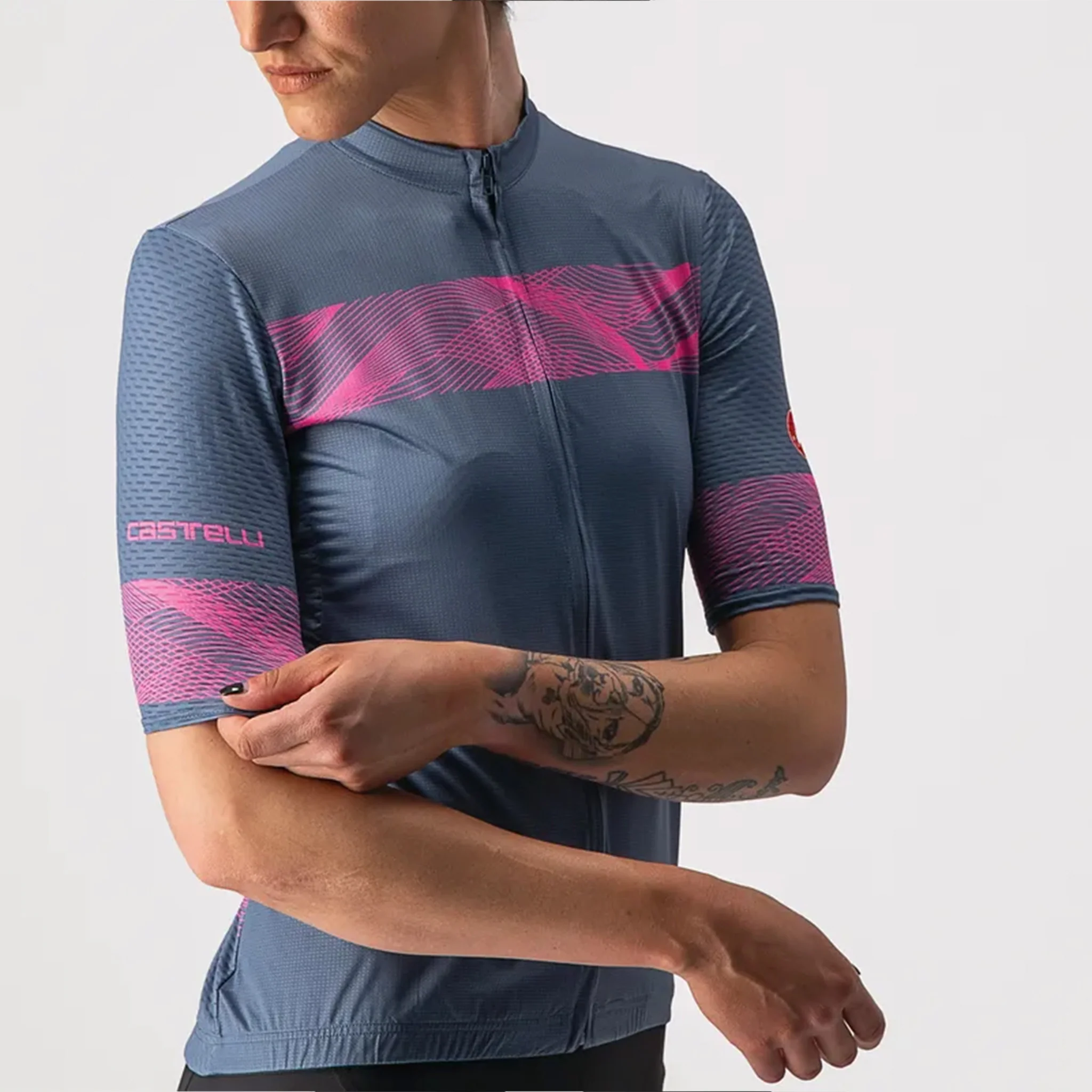 Castelli Fenice Wmns Jersey Light Blue/Pink - Image 3