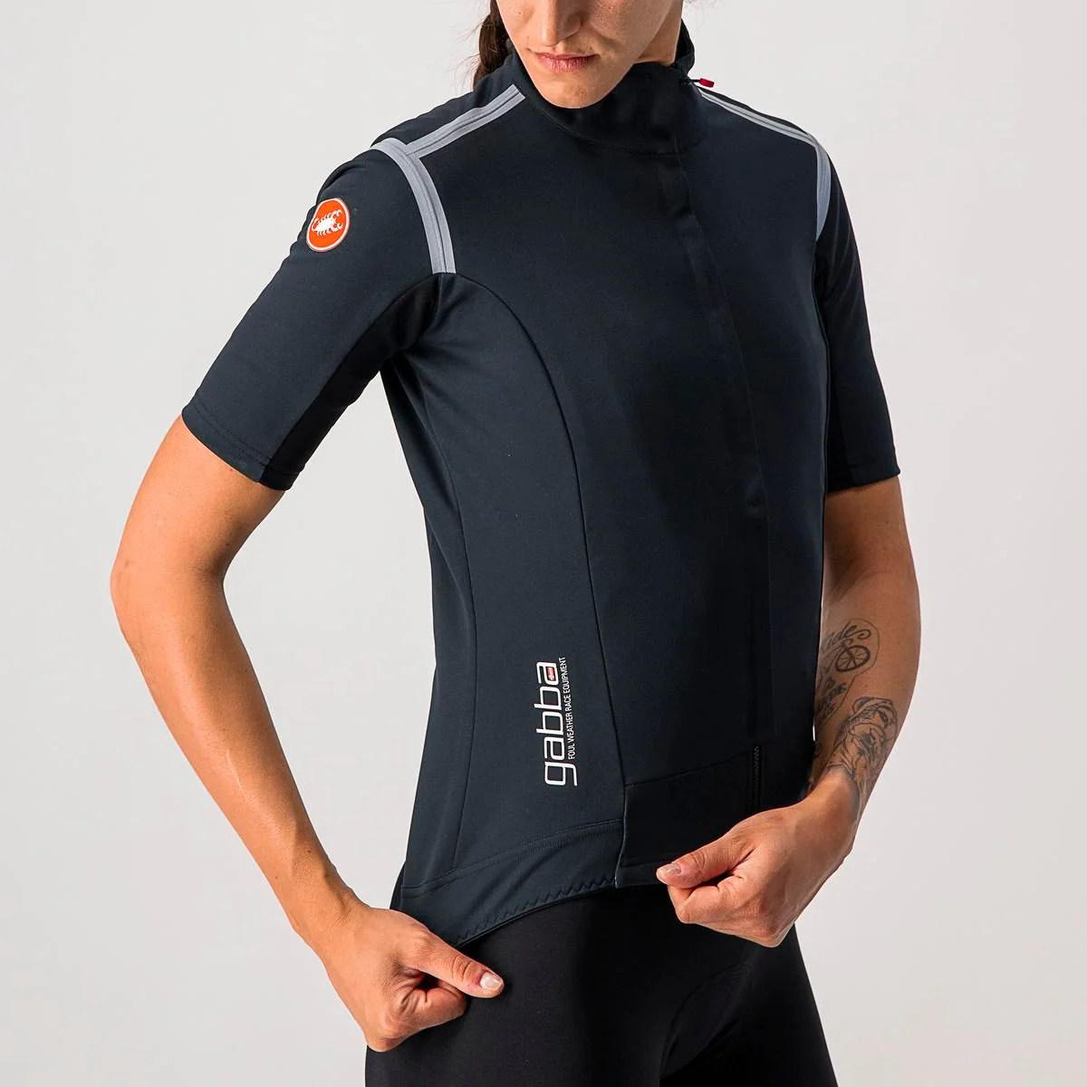 Castelli Jacket Gabba RoS Womens Light Black - Image 5