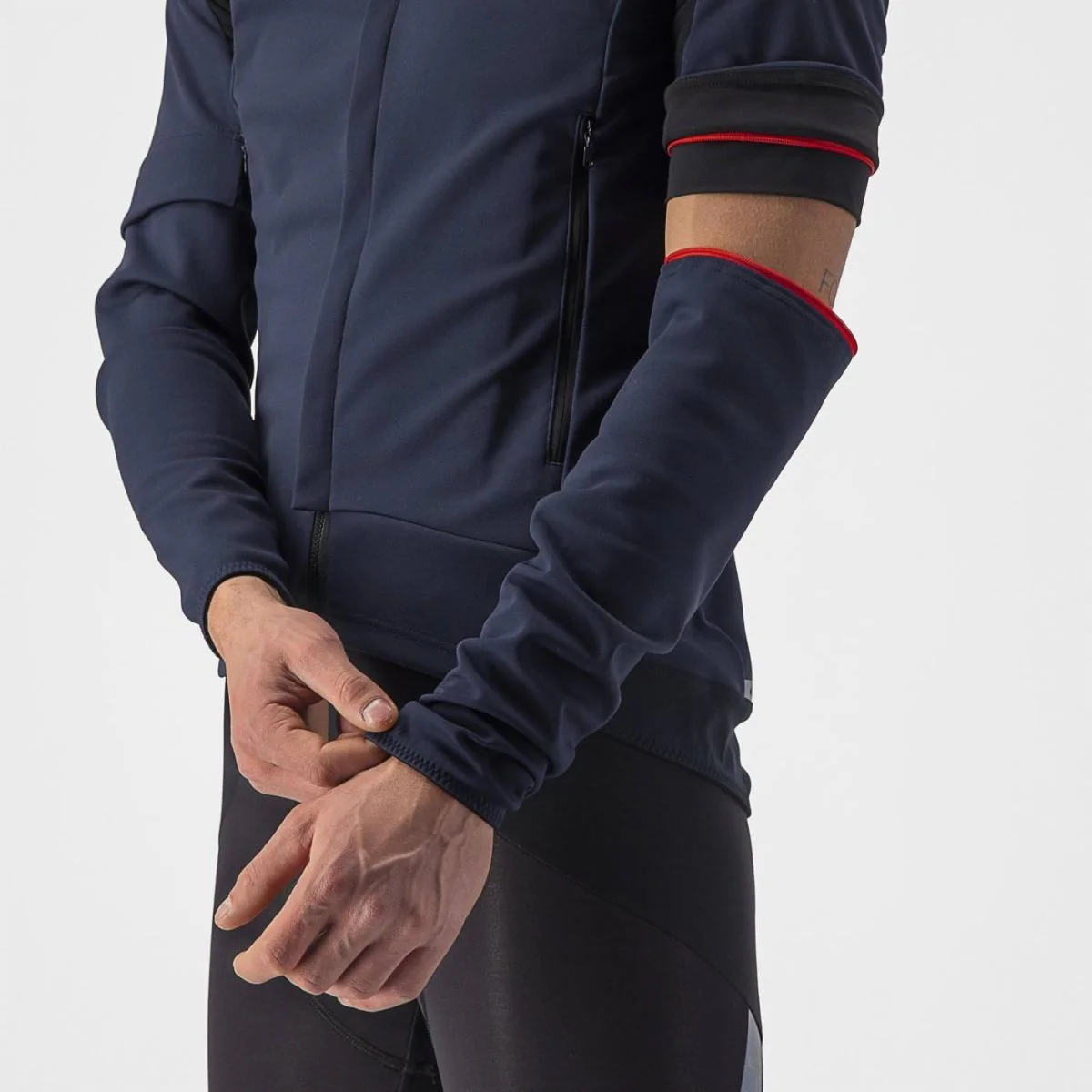 Castelli Jacket Perfetto RoS 2 Convertible Electric Lime/Dark Gray - Image 15