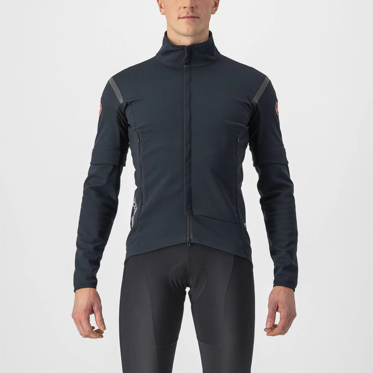 Castelli Jacket Perfetto RoS 2 Convertible Electric Lime/Dark Gray - Image 18