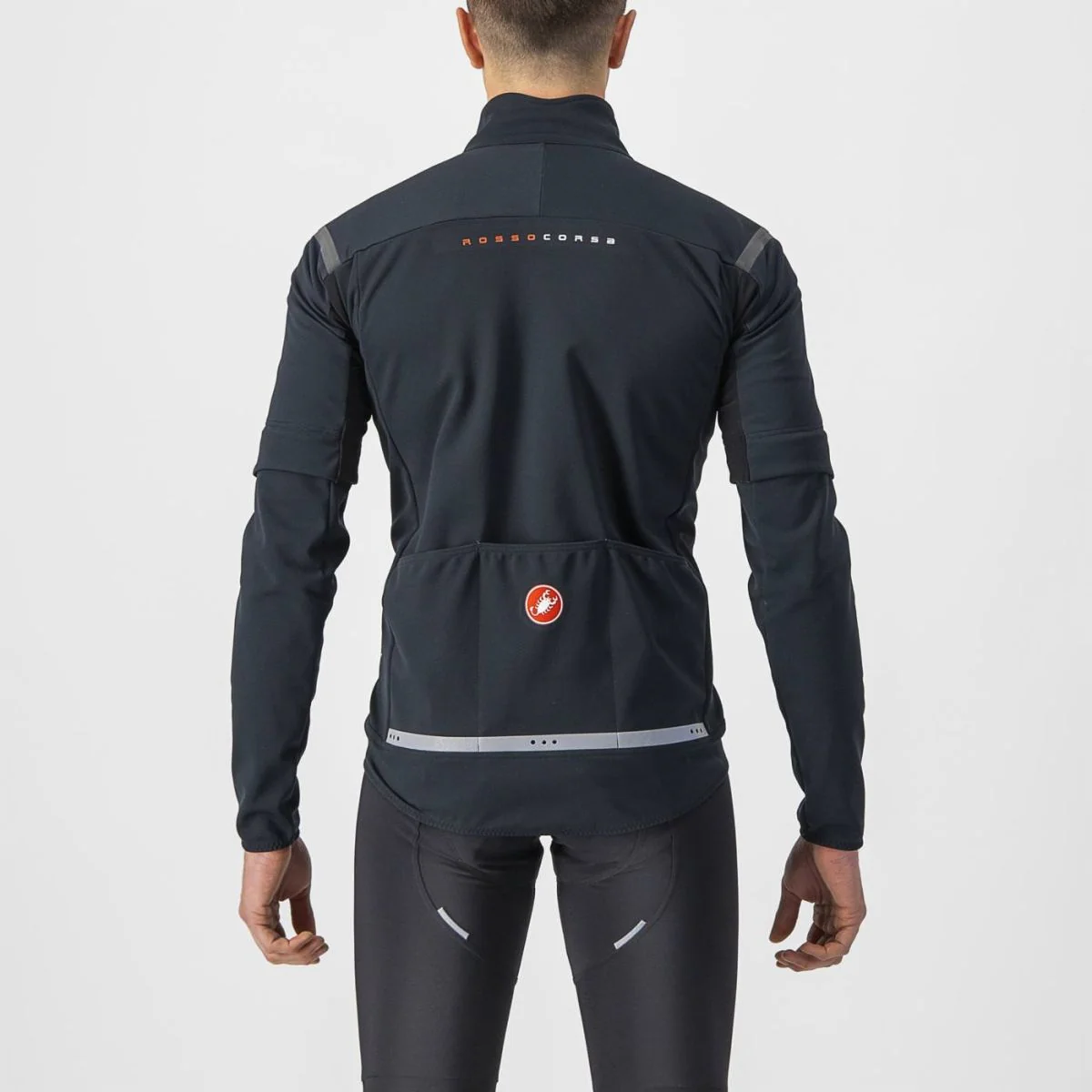 Castelli Jacket Perfetto RoS 2 Convertible Electric Lime/Dark Gray - Image 19