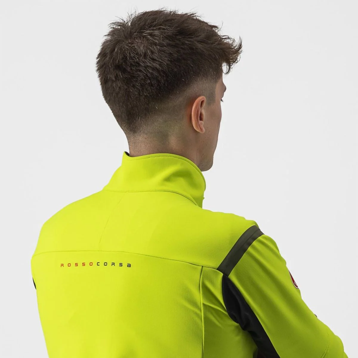 Castelli Jacket Perfetto RoS 2 Convertible Electric Lime/Dark Gray - Image 4