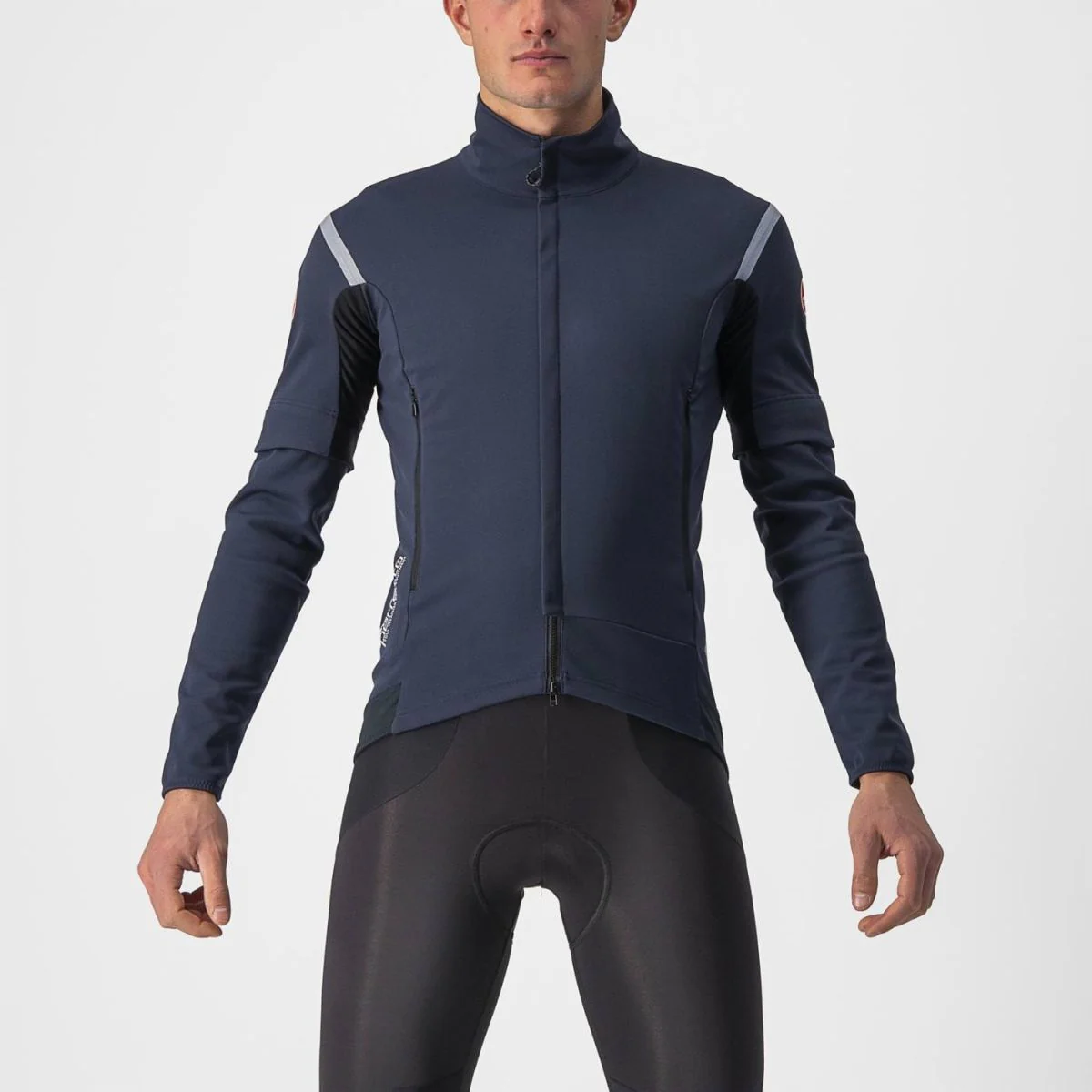 Castelli Jacket Perfetto RoS 2 Convertible Electric Lime/Dark Gray - Image 9