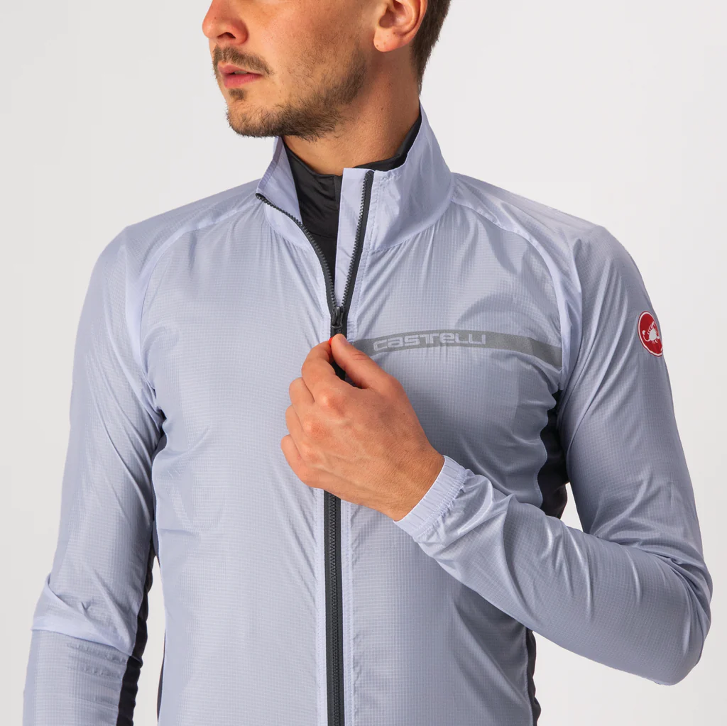 Castelli Jacket Squadra Stretch Electric Lime/Dark Gray - Image 10