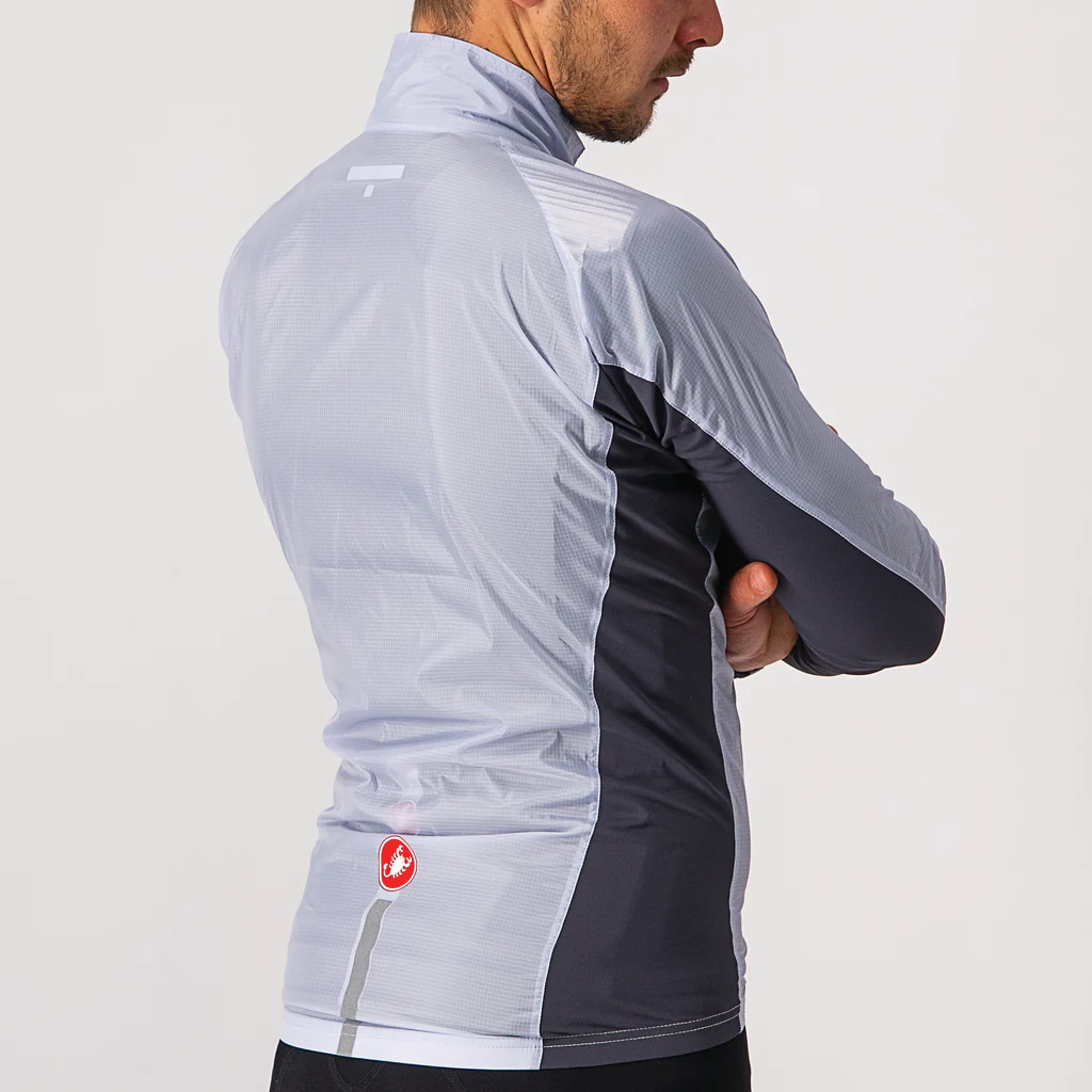 Castelli Jacket Squadra Stretch Electric Lime/Dark Gray - Image 12