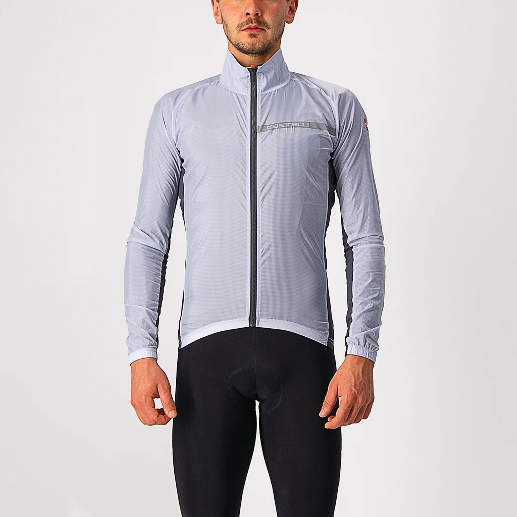 Castelli Jacket Squadra Stretch Electric Lime/Dark Gray - Image 8