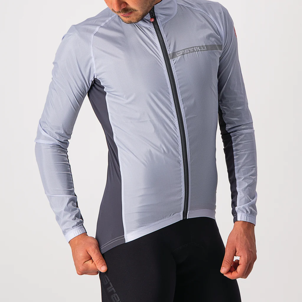 Castelli Jacket Squadra Stretch Light Black/Dark Gray - Image 16
