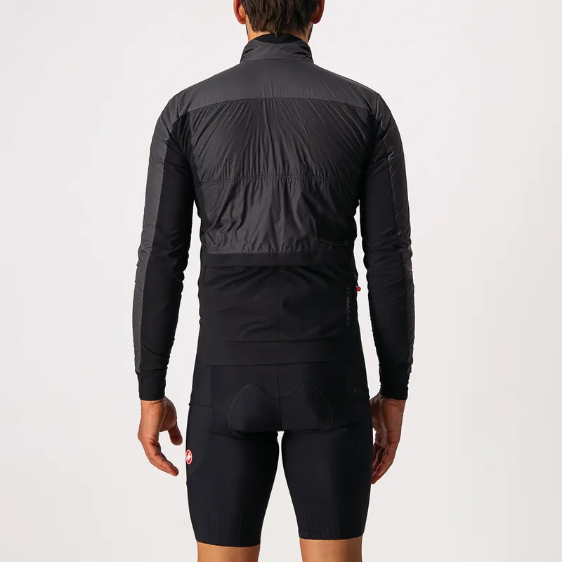 Castelli Jacket Unlimited Puffy Dark Gray/Black-Brilliant Orange - Image 2
