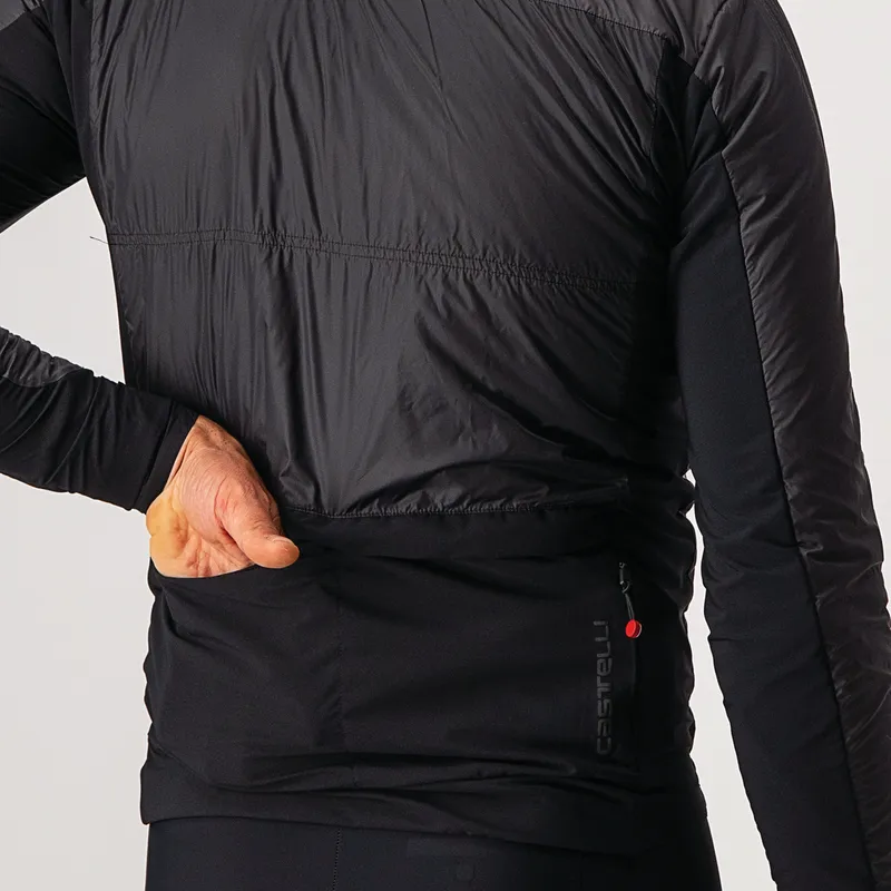 Castelli Jacket Unlimited Puffy Dark Gray/Black-Brilliant Orange - Image 6