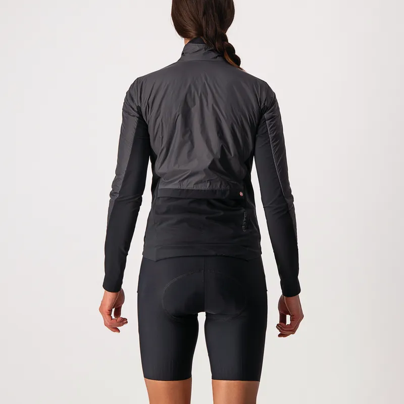Castelli Jacket Unlimited Puffy Womens Dark Gray/Black-Light Gray - Image 2