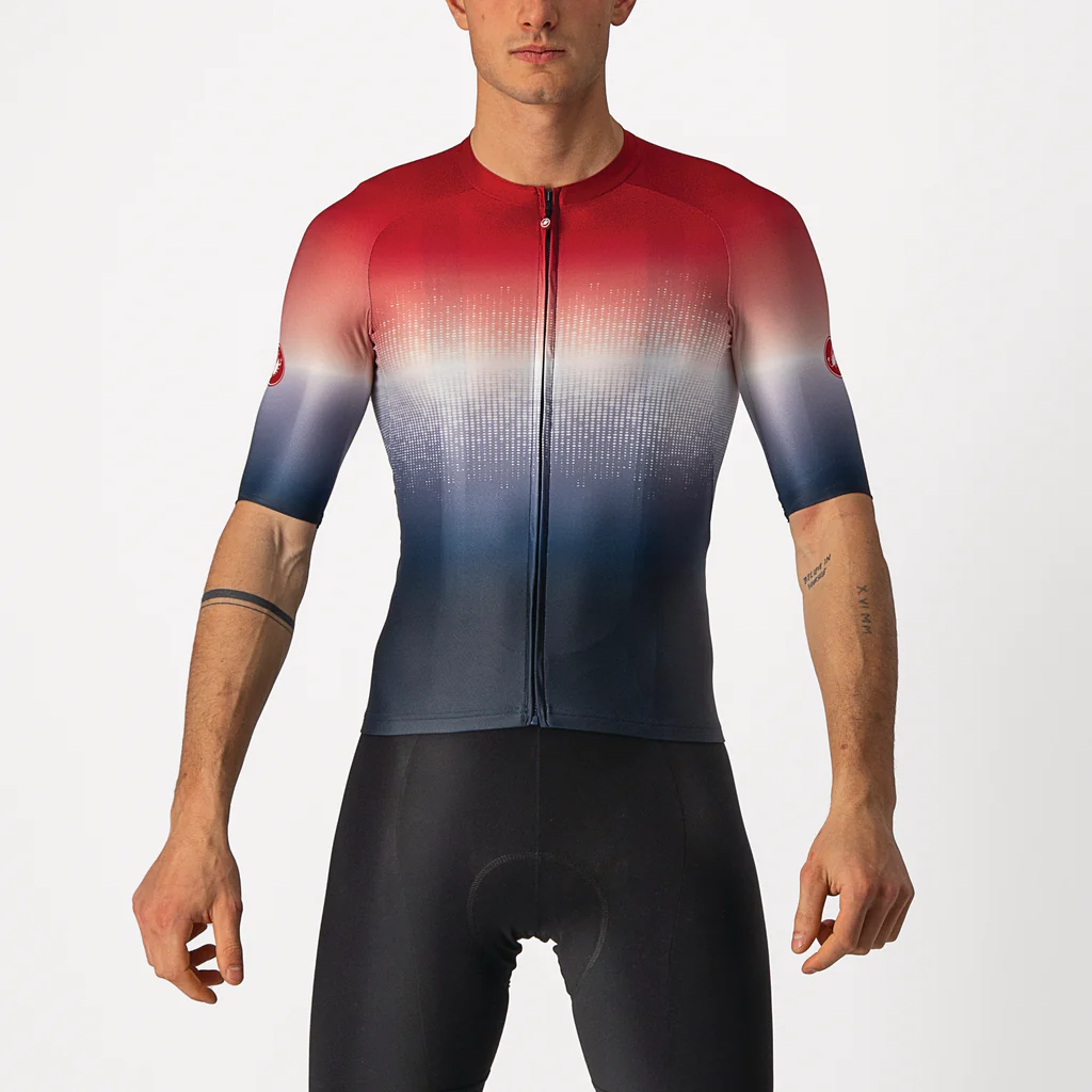 Castelli Jersey Aero Race 6.0 Savile Blue/Pro Red - Image 13