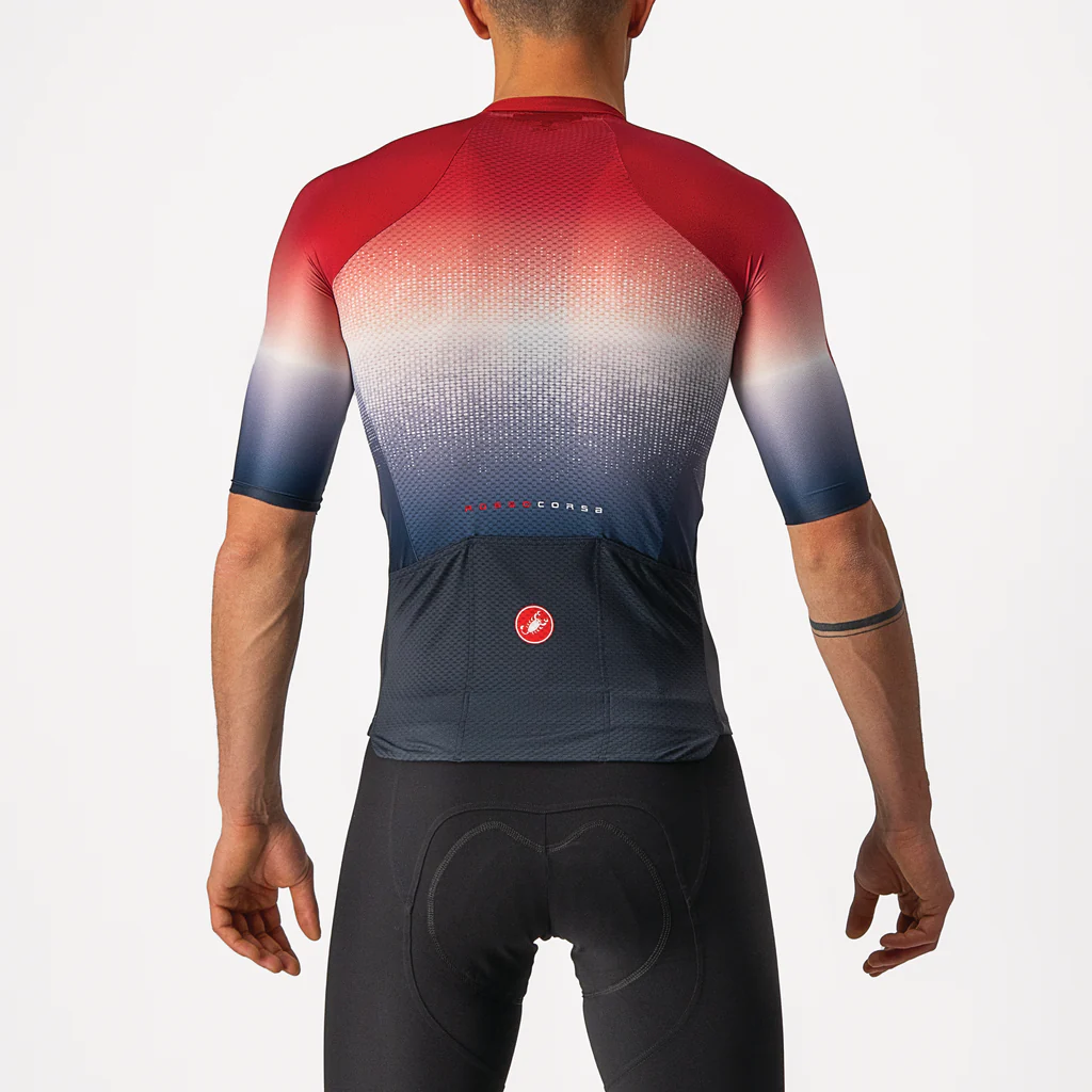 Castelli Jersey Aero Race 6.0 Savile Blue/Pro Red - Image 14
