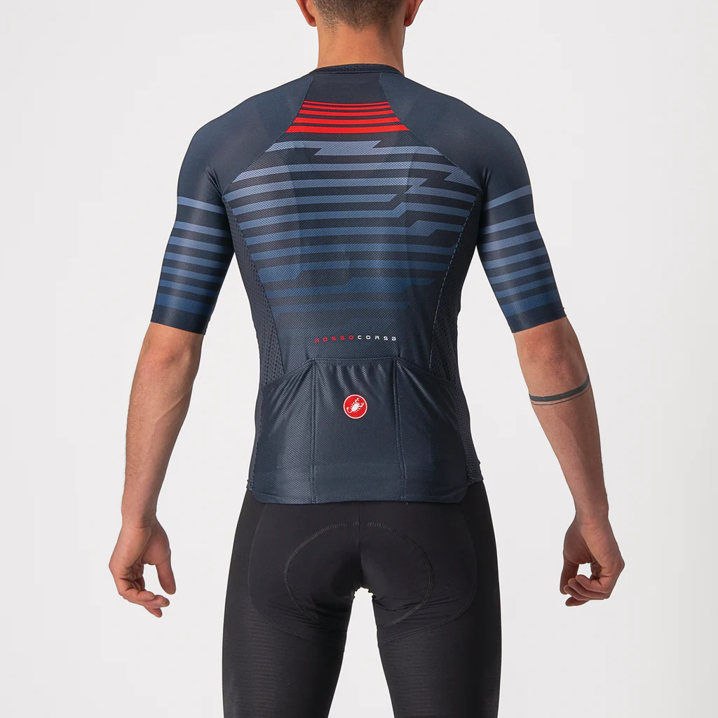 Castelli Jersey Climber's 3.0 SL Electric Lime/Blue - Image 15