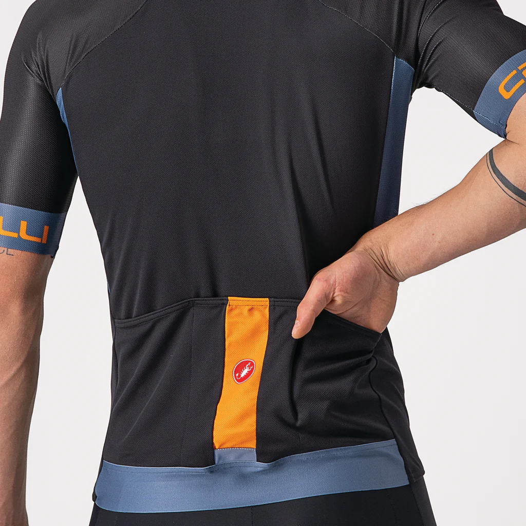 Castelli Jersey Entrata VI Light Black/Light Steel Blue - Image 3