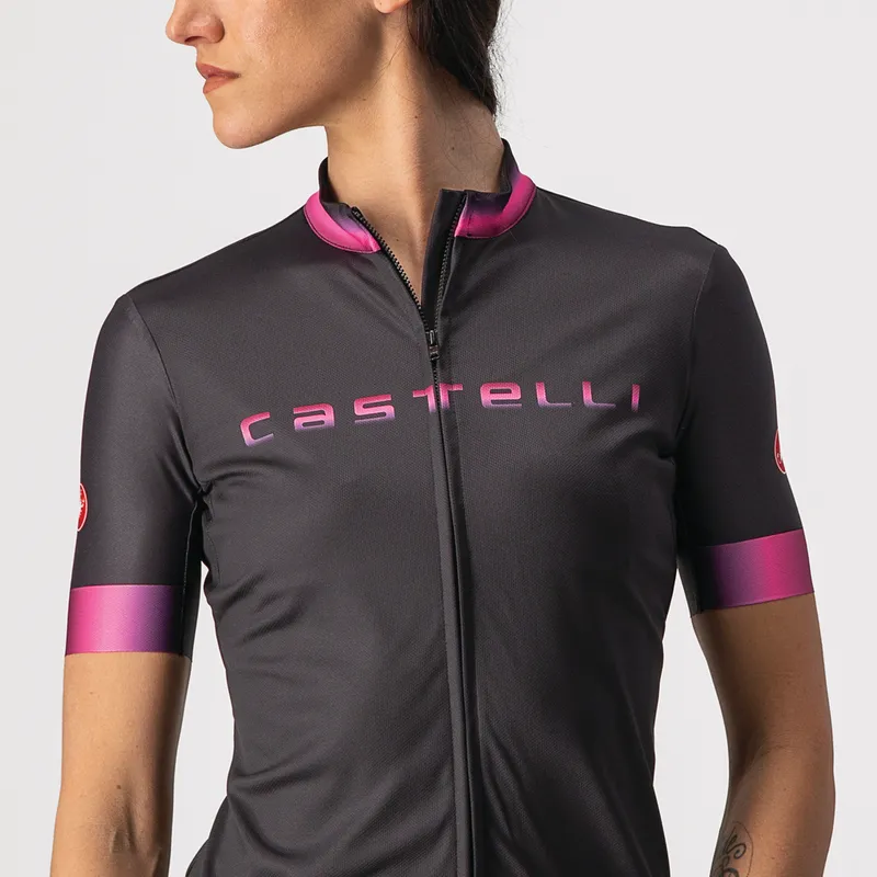 Castelli Jersey Gradient Women's Light Black - Image 4