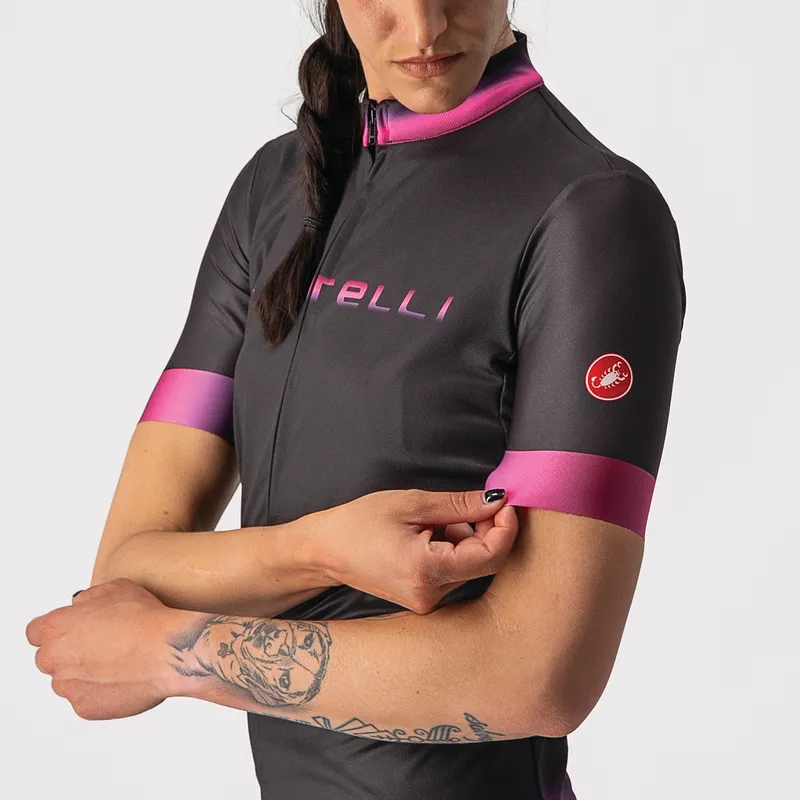 Castelli Jersey Gradient Women's Light Black - Image 5