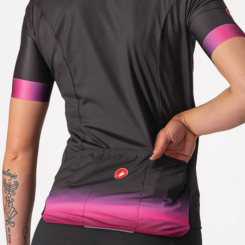 Castelli Jersey Gradient Women's Light Black - Image 6
