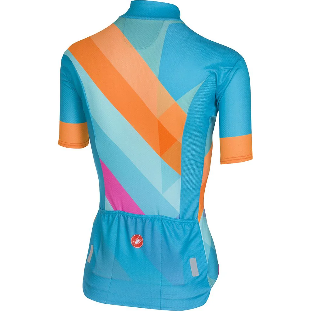 Castelli jersey Prisma FZ Womens Multicolour Forest Gray - Image 4