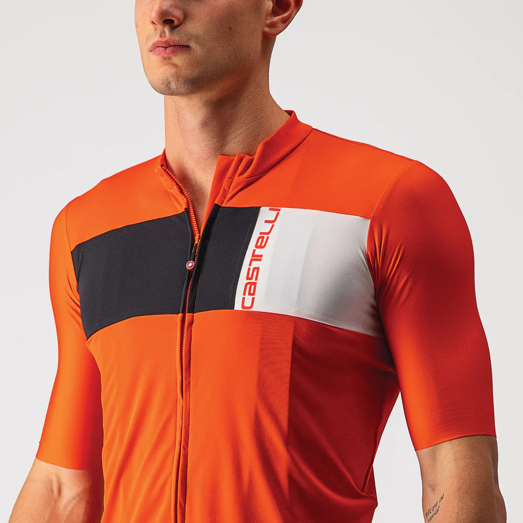 Castelli Jersey Prologo 7 Fiery Red/Light Black-Ivory - Image 2