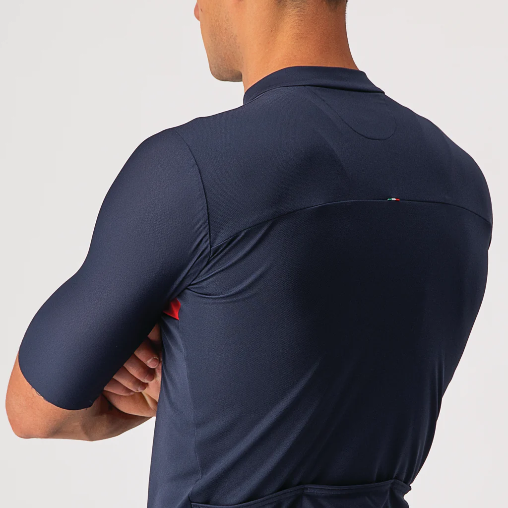 Castelli Jersey Prologo 7 Savile Blue/Silver Gray-Red - S - Image 6