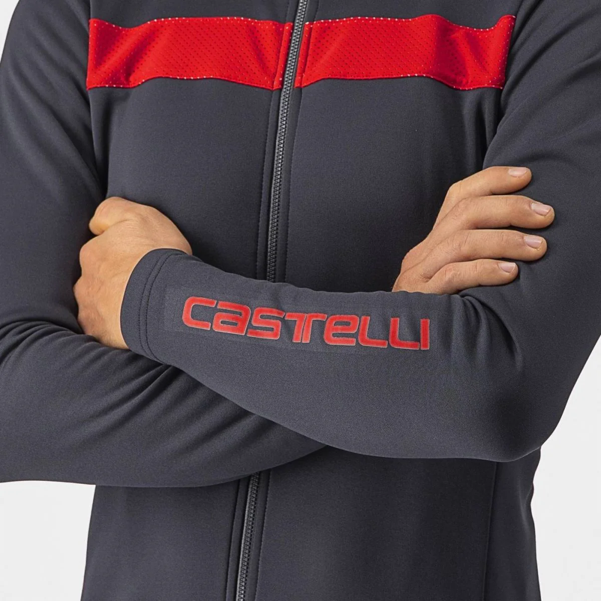 Castelli Men's Jersey Puro 3 FZ Red/Black Reflex - Image 11