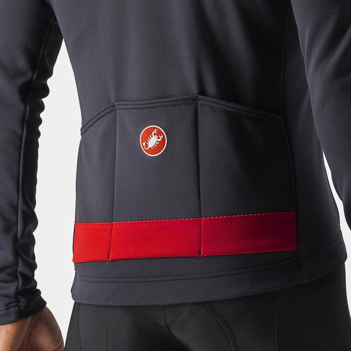 Castelli Men's Jersey Puro 3 FZ Red/Black Reflex - Image 8