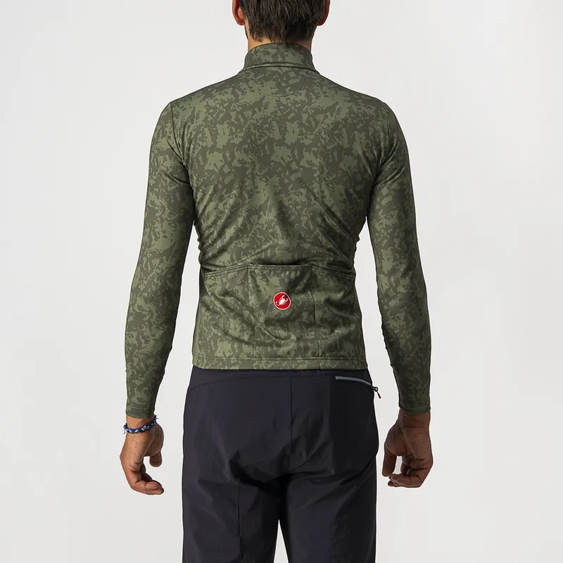 Castelli Jersey Unlimited Thermal Military Green/Light Military - Image 2