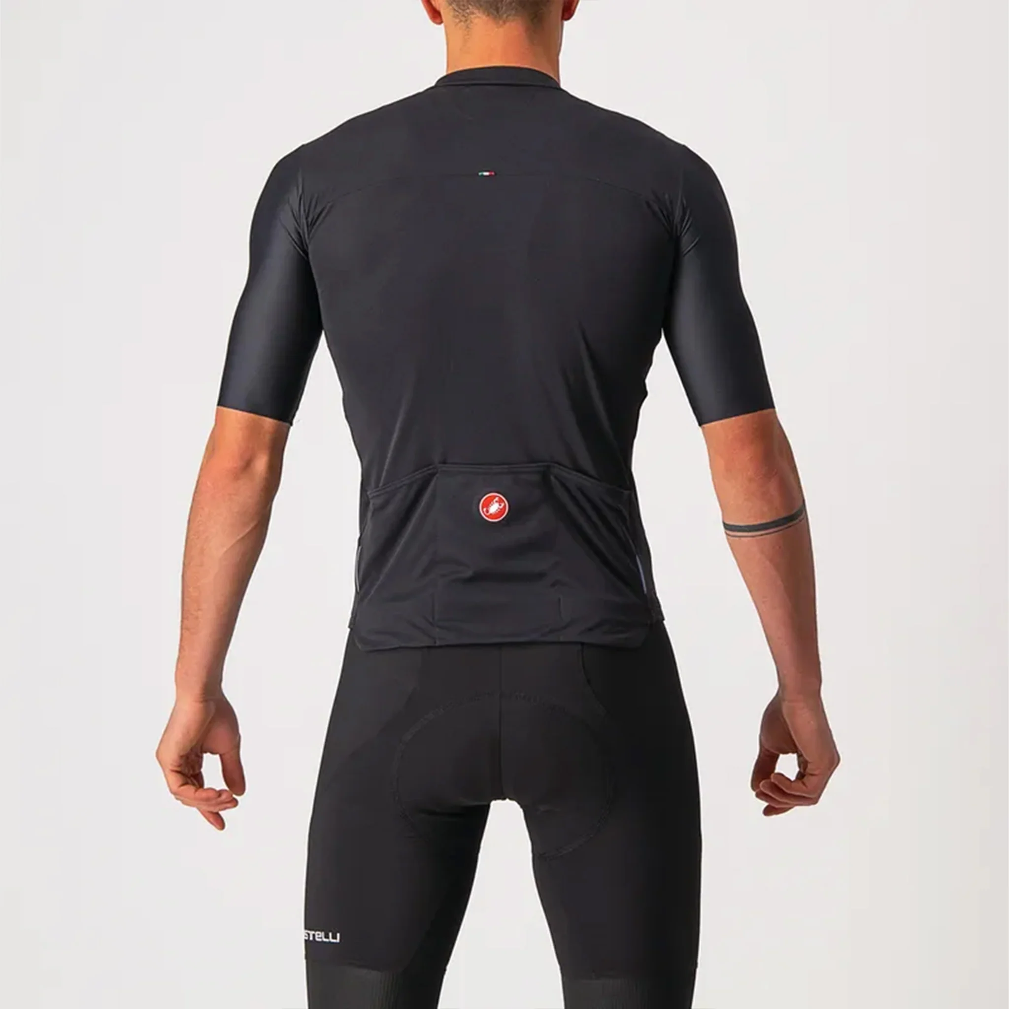 Castelli Prologo 7 Jersey Light Black/Silver Gray - Image 2